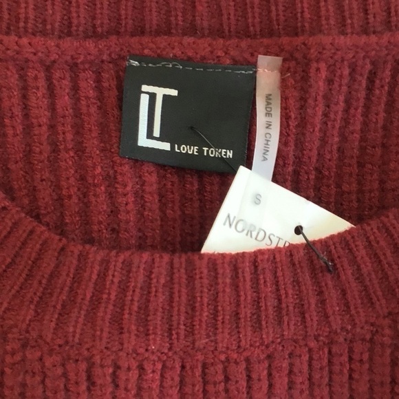 Nordstrom sweater faux fur cuffs New with tags - Picture 4 of 4